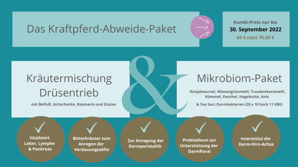 Kraftpferd-Abweidepaket - je 1 kg Mikrobiompaket und Drüsentrieb